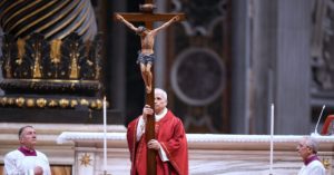 Pope Leo Makes History by Carrying a Wooden Cross for All 14 Stations