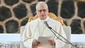 Pope Leo criticizes those who distort religion for personal gain