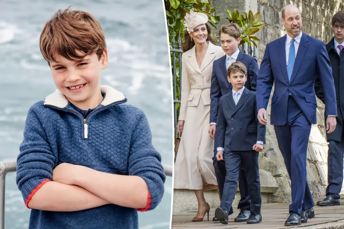 Prince Louis smiles in a charming birthday photo as he celebrates turning 8