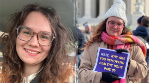 Prisha Mosley, who has detransitioned, appeals rejected malpractice case in North Carolina.