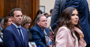 Progressive Media Portrays Bryon Noem as a Target of Harmful Kristi Noem