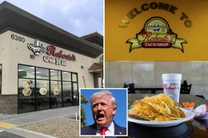 Protesters hold a boycott against a popular Latino-owned taco chain in California due to the CEO's backing of Trump.