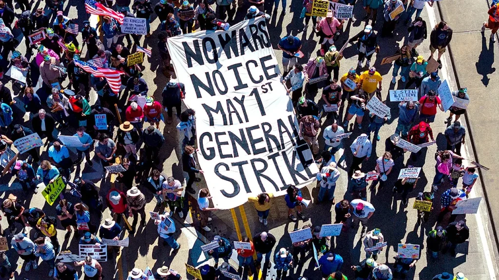 Protests for May Day 2026 organized around the theme of Workers Over Billionaires
