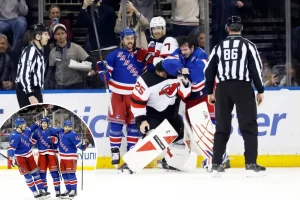 Rangers battle to prevent a questionable sweep in their victory against the Devils