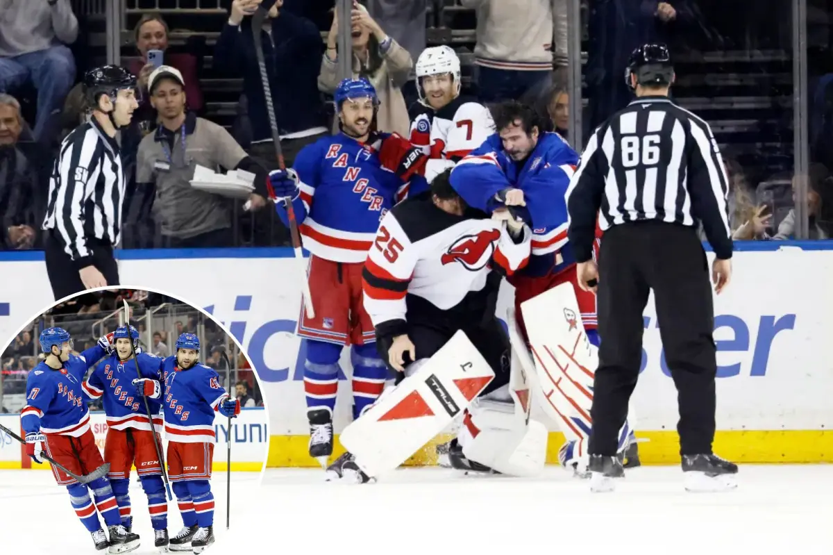 Rangers battle to prevent a questionable sweep in their victory against the Devils