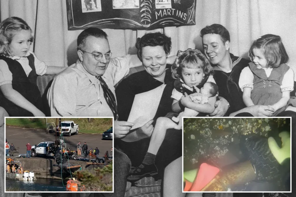 Remains found in car in Columbia River identified as the Martin family from Oregon, who vanished in 1958