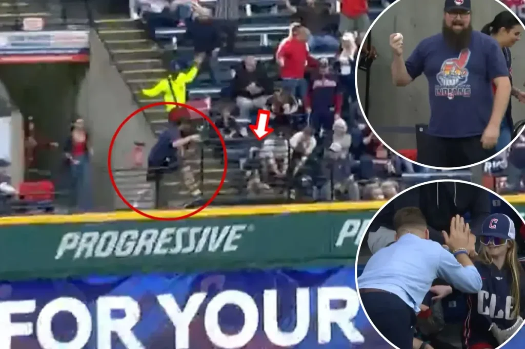 Reporter intervenes after man takes ball from young fan