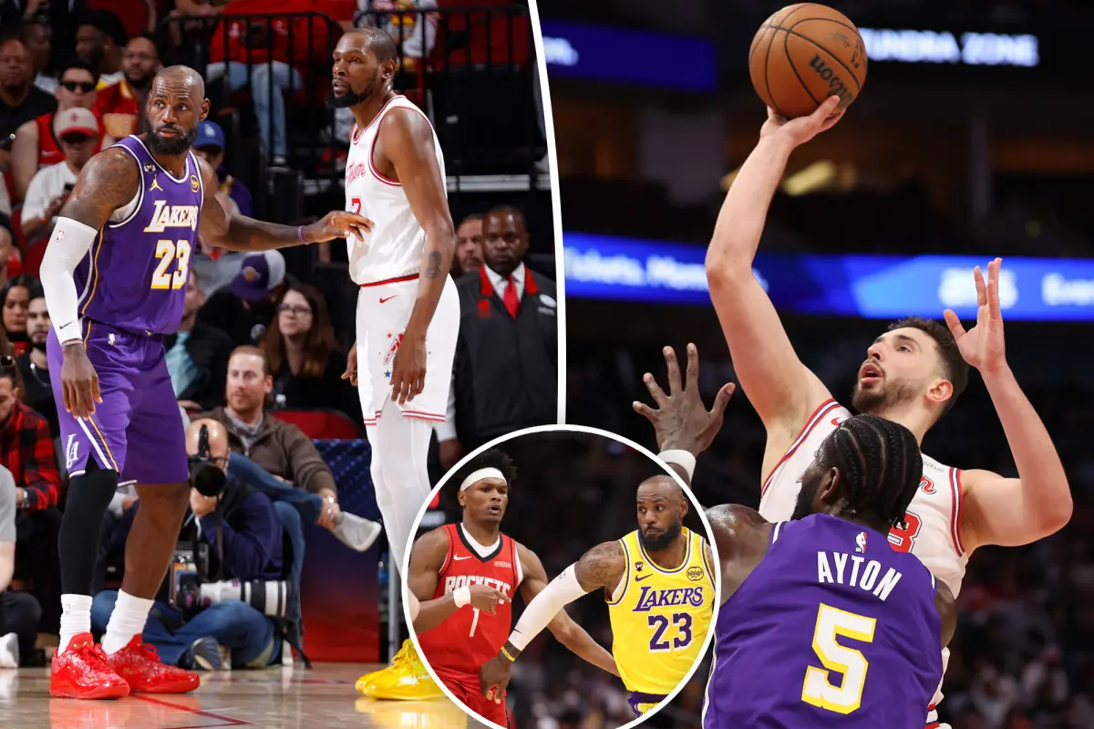 Rockets and Lakers important player matchups: LeBron James, Kevin Durant, and Amen Thompson