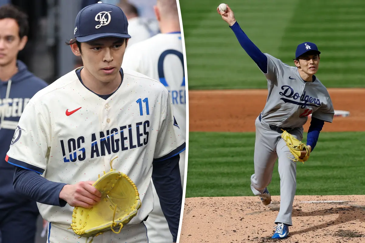 Roki Sasaki of the Dodgers has given up on finding his former self.