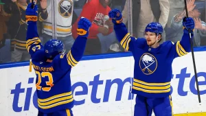 Sabres break the longest playoff drought in NHL history.