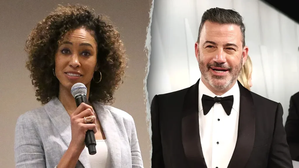 Sage Steele questions whether Disney will take action against Kimmel for his joke about Melania.