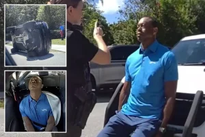 See Tiger Woods' sobriety test after he acknowledges taking 'a few pills' during his DUI arrest.