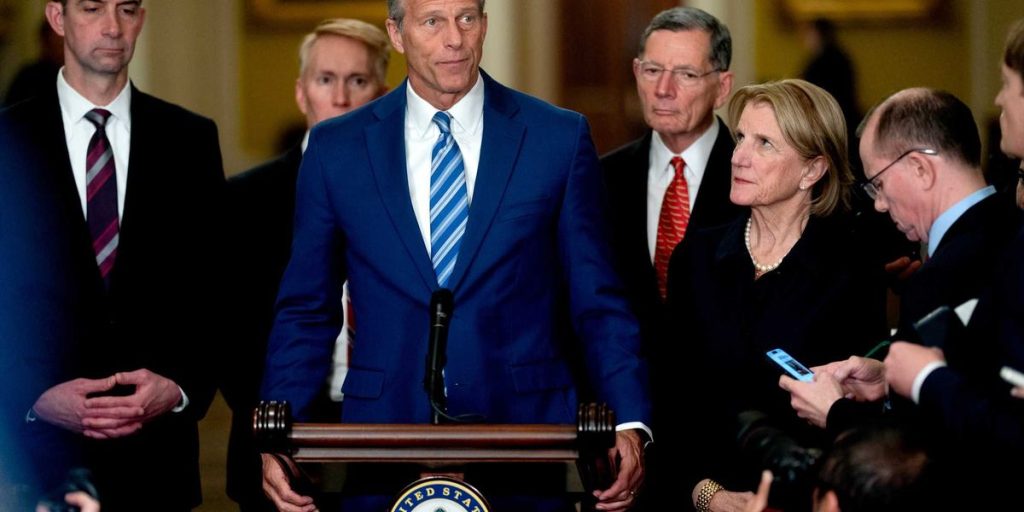 Senate Republicans attempted to yield on Trump's plans.