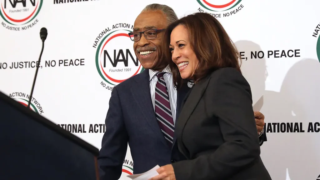 Sharpton praises Kamala Harris as a strong influence in the Black community
