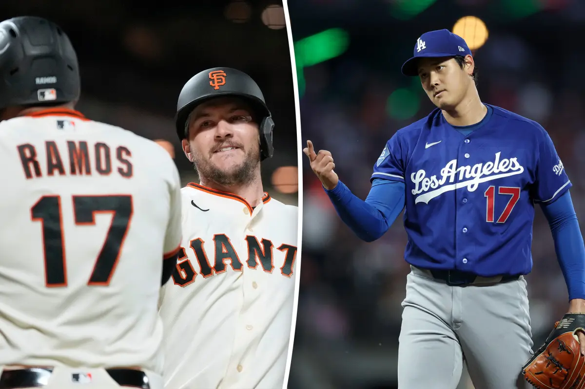 Shohei Ohtani pitches six scoreless innings, yet the Dodgers fall to the Giants
