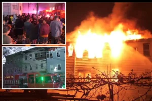 Six firefighters hurt, many left homeless after huge fire breaks out in New Jersey affecting multiple buildings