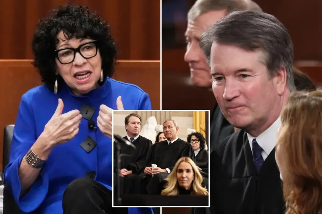 Sotomayor expresses sorrow over offensive comments directed at Kavanaugh.