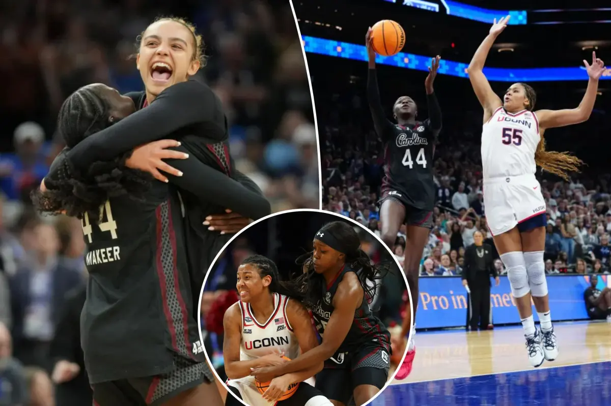 South Carolina avenges itself in tough Final Four surprise, bringing UConn's flawless season to an end.