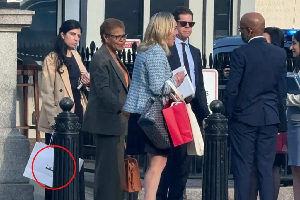 Spencer Pratt claims Karen Bass's team bought MAGA merchandise at the White House.
