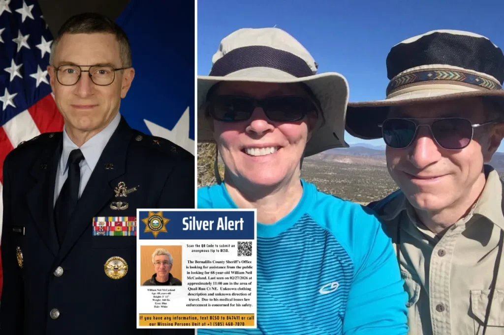 Spouse of missing Air Force general claims he intended to disappear.