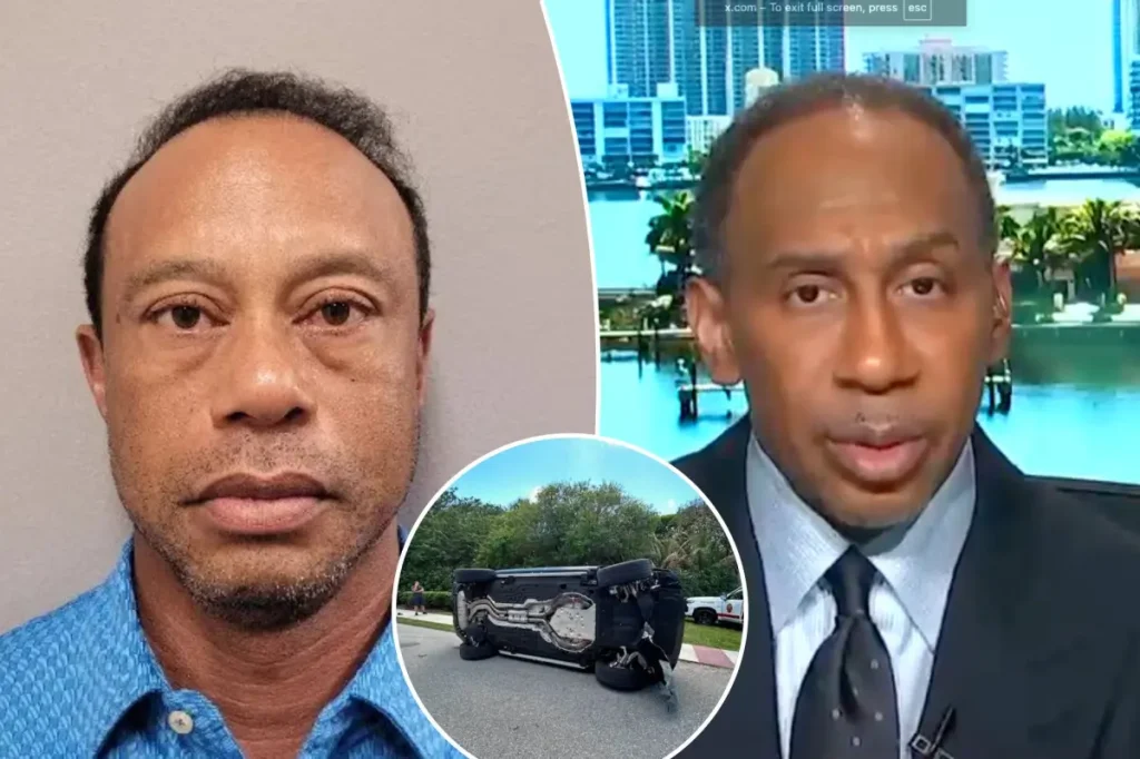 Stephen A. Smith claims Tiger Woods leads a 'questionable life' following his DUI arrest