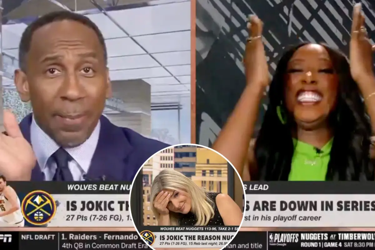 Stephen A. Smith confesses that his ESPN co-host's French accent 'sort of excited me' in a cheeky moment.