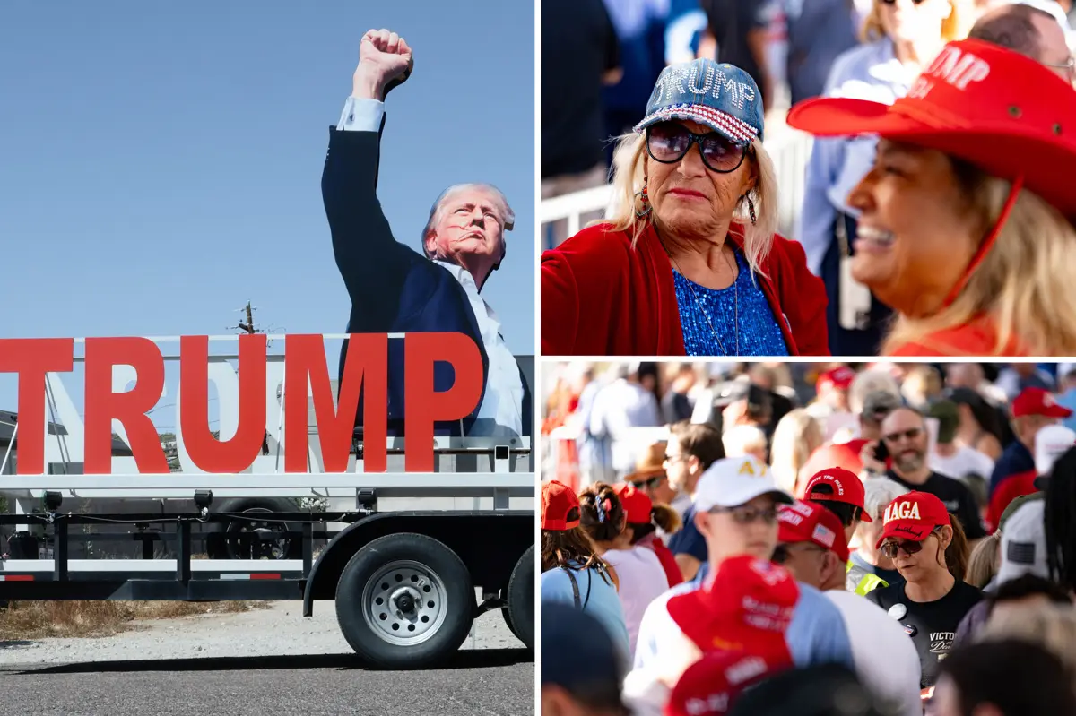 Supporters of Trump commend him during his appearance at a major event in an Arizona megachurch.
