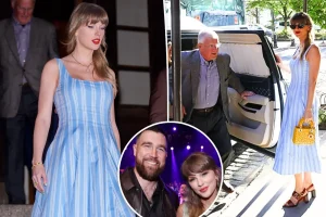 Taylor Swift spotted on a dinner outing in NYC with her dad Scott before the Travis Kelce wedding