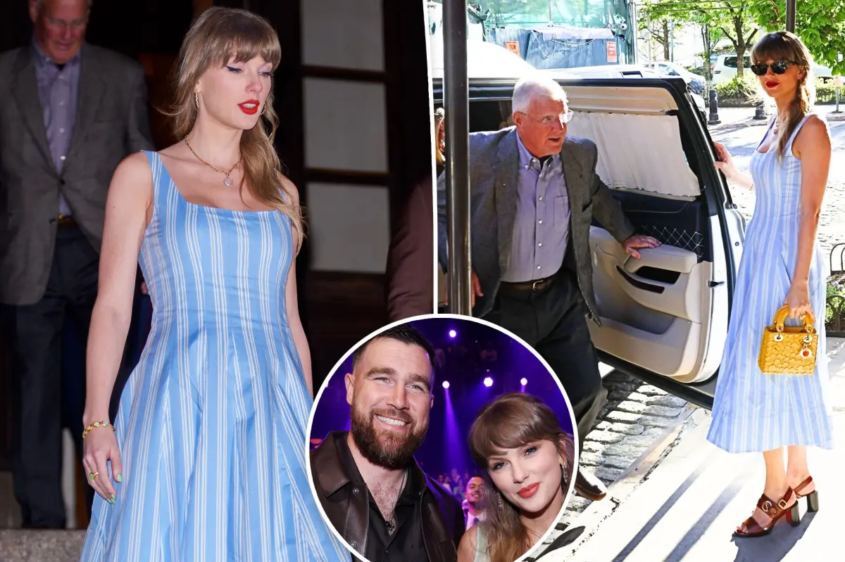 Taylor Swift spotted on a dinner outing in NYC with her dad Scott before the Travis Kelce wedding