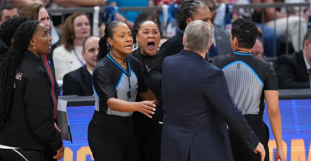 Tensions rise between Geno Auriemma and Dawn Staley as UConn's perfect season concludes.