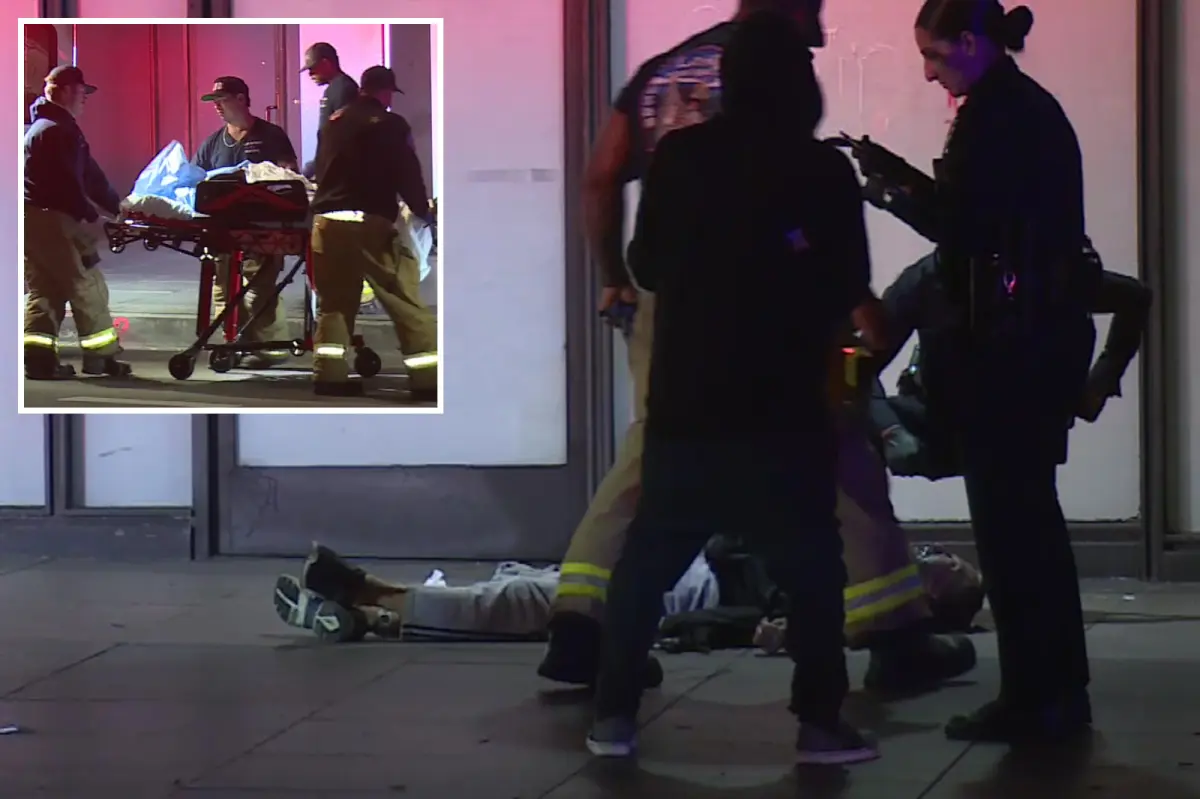 Terrifying incident as man is set ablaze and assaulted in downtown Los Angeles
