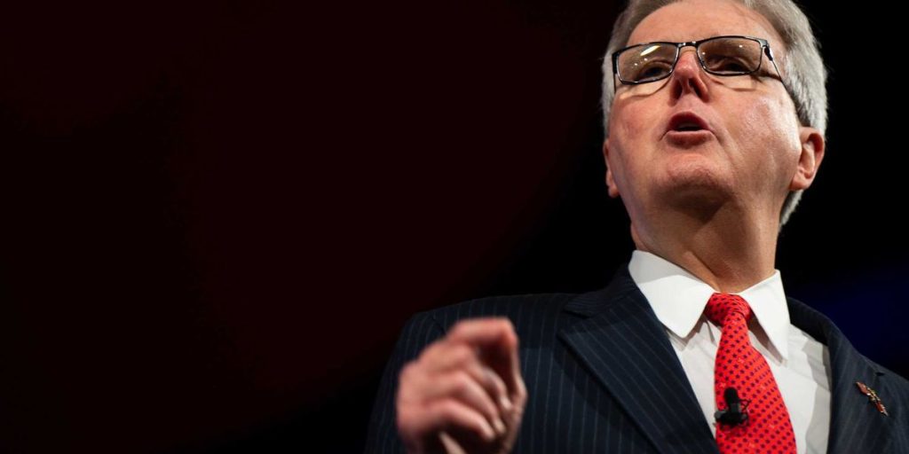 Texas lieutenant governor raises concerns about GOP's prospects in upcoming midterm elections.