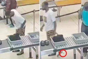 Texas man in surprising video accidentally drops bag of weed on floor while going to court