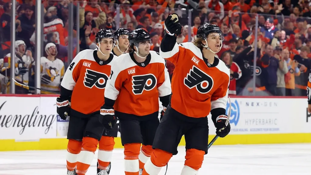 The Philadelphia Flyers invite fans to consume three cheesesteaks and three servings of fries during one game.