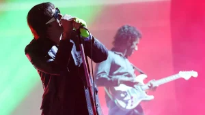 The Strokes conclude their Coachella performance with a political video about the CIA and Gaza.