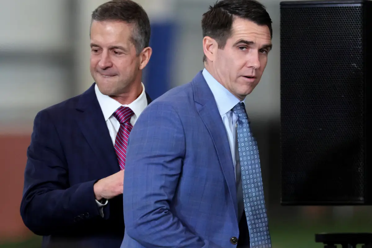 The interaction during John Harbaugh's initial NFL draft with the Giants