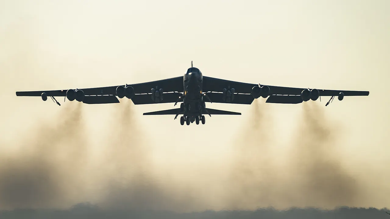 The presence of B-52 bombers over Iran demonstrates US air dominance in conflict.