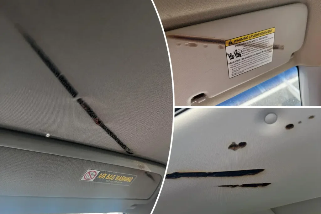 The reason behind the unexplained car burn marks revealed