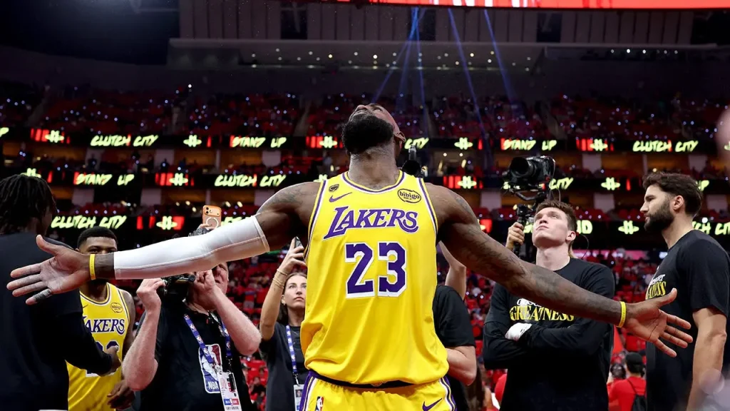 The timeline became overly suggestive for LeBron James on Friday night.