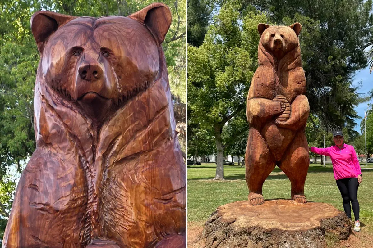 The wooden statue in Central California needs a name