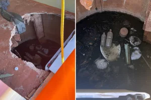Tourist in Australia stuck waist-deep in sewage after toilet falls apart in the outback
