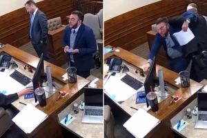 Transgender attorney closes practice following a courtroom outburst that resulted in his imprisonment for contempt.