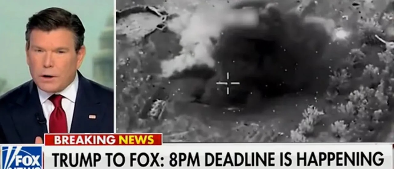 Trump Informs Bret Baier that 8PM Deadline 'Is Coming' or Iran Will Experience Attack 'Unlike Anything Before'