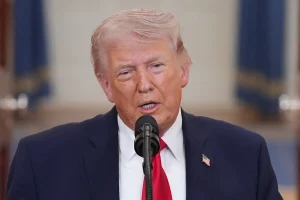 Trump argues to the country about Iran, stating that removing the threat is an 'investment in the future of your children and grandchildren.'