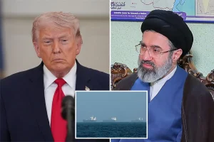 Trump cautions that the delicate cease-fire depends on Iran's reopening of the Strait of Hormuz, with 300 ships waiting to pass.