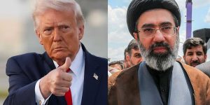 Trump claims Iran has yielded to his requests regarding nuclear enrichment and the Strait of Hormuz.