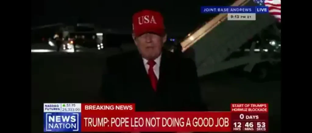 Trump criticizes ‘weak’ Leo XIV, advises him to concentrate on being a great pope instead of a politician