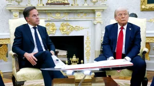 Trump meets NATO leader Mark Rutte as alliance strains increase over Iran