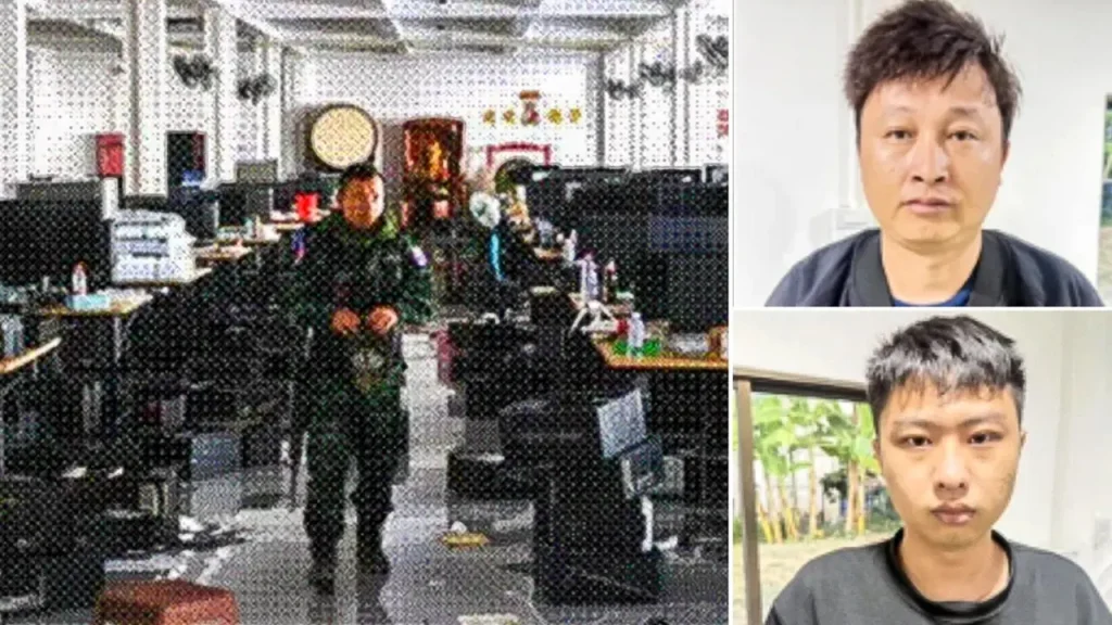 Two Chinese individuals involved in international scam operation apprehended by authorities