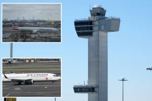Two passenger planes come close to crashing in the sky, have to cancel landings at JFK.